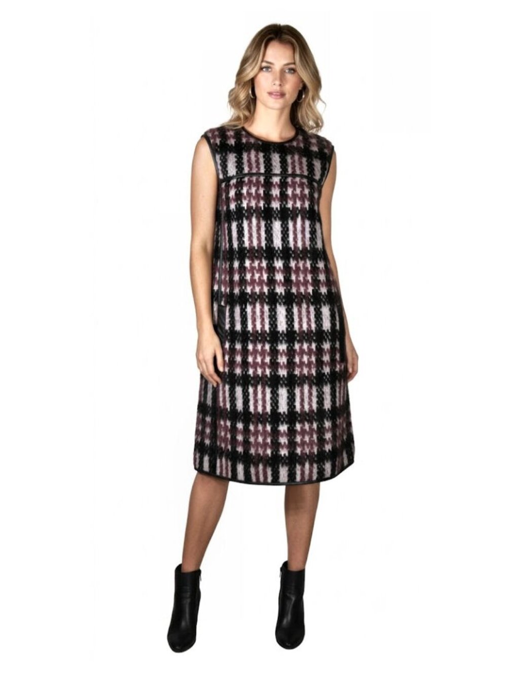 TOMAS MAIER Woolly Tartan' Plaid Shift Dress, Women's Size US 8 NWOT